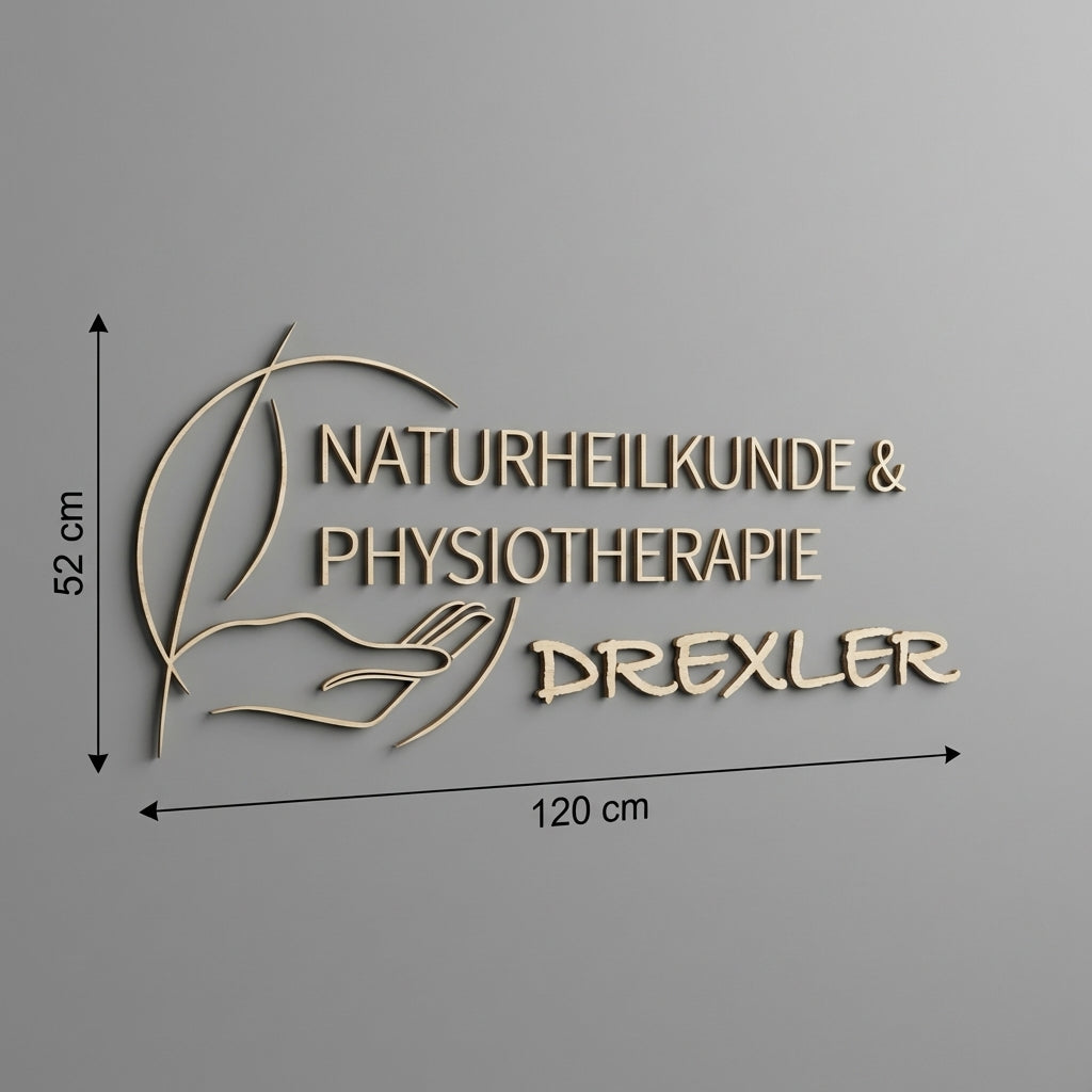 3D Logo Rebecca Praxis für Physiotherapie und Naturheilkunde
