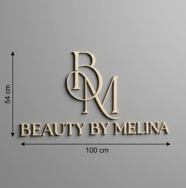 3D Logo Melina BEAUTY BY MELINA