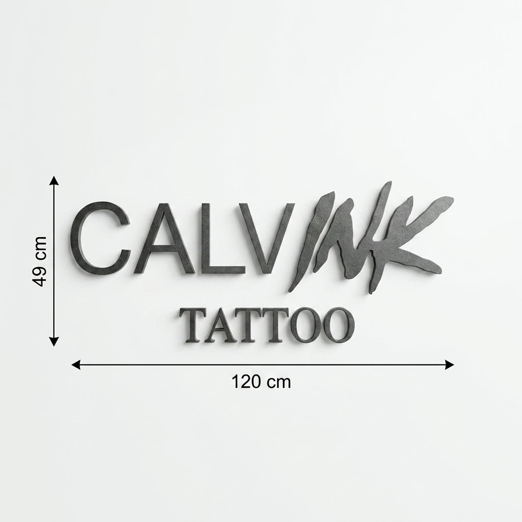 3D Logo Calvin Calv INK - Tattoo