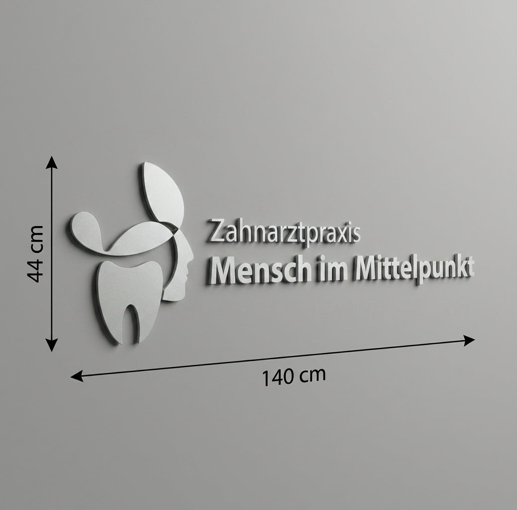 3D Logo Angela Mensch im Mittelpunkt