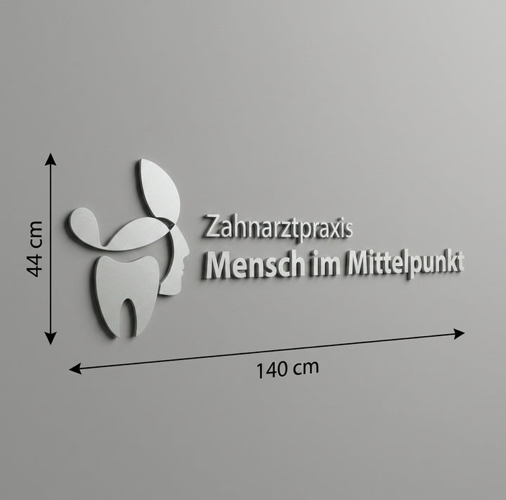 3D Logo Angela Mensch im Mittelpunkt