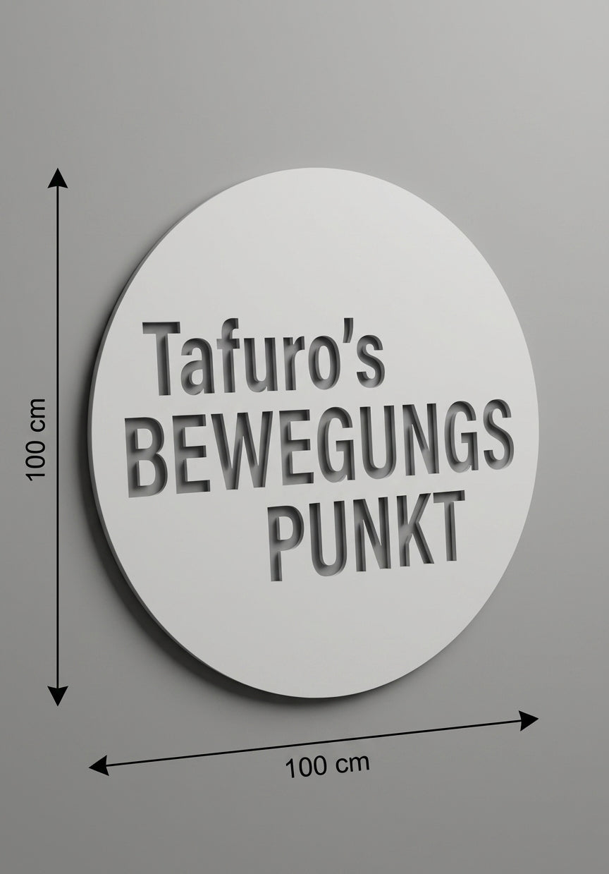 3D Logo Franco Tafuro´s Bewegungspunkt