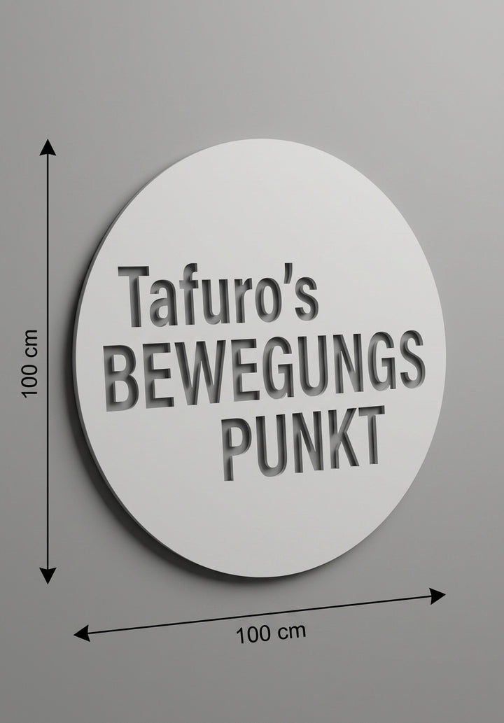 3D Logo Franco Tafuro´s Bewegungspunkt
