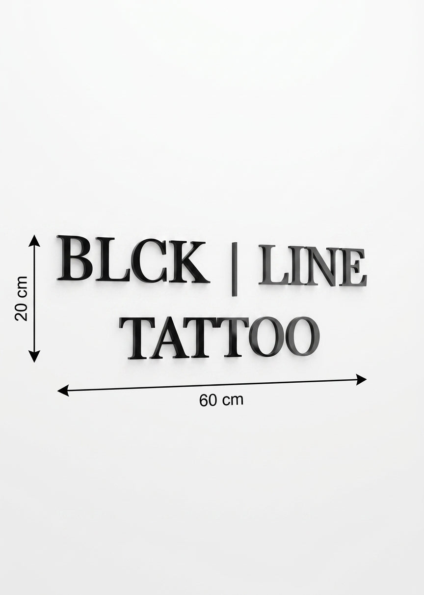 3D Logo David BLCK | LINE TATTOO