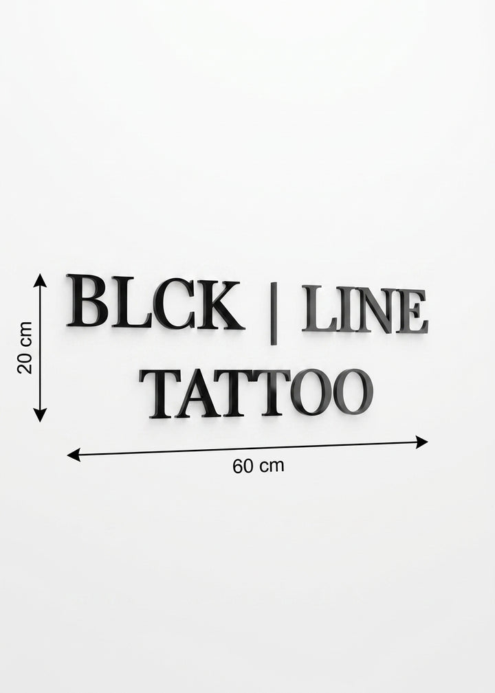 3D Logo David BLCK | LINE TATTOO