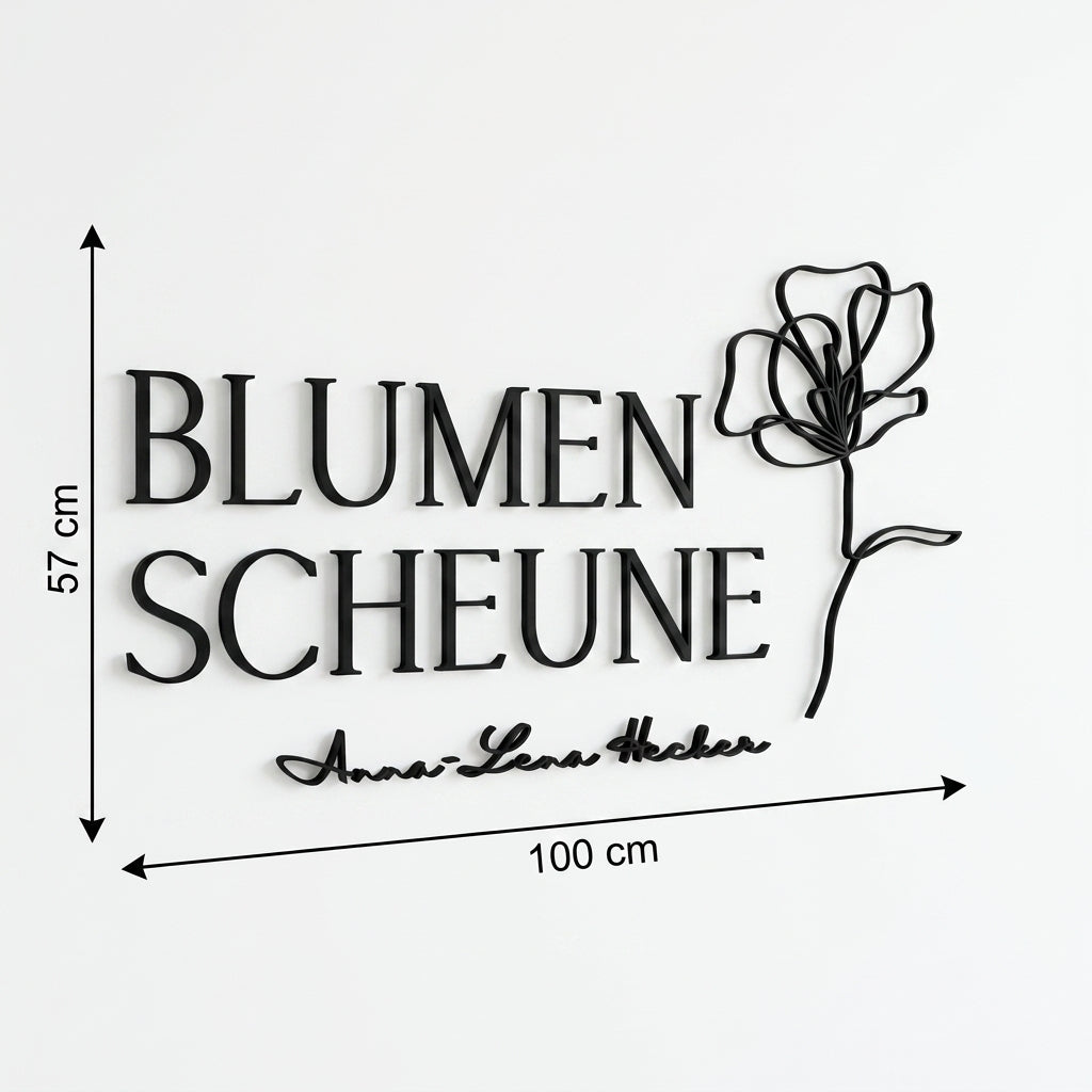 3D Logo Anna-Lena Blumenscheune Utphe