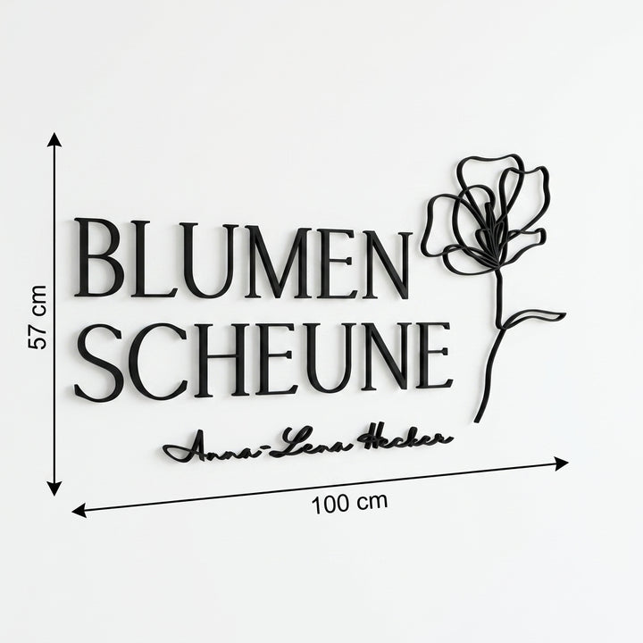 3D Logo Anna-Lena Blumenscheune Utphe