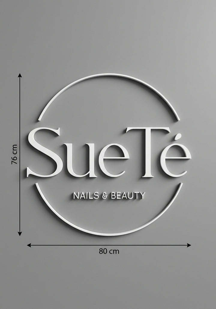 3D Logo Susete - SueTé- Nails & Beauty