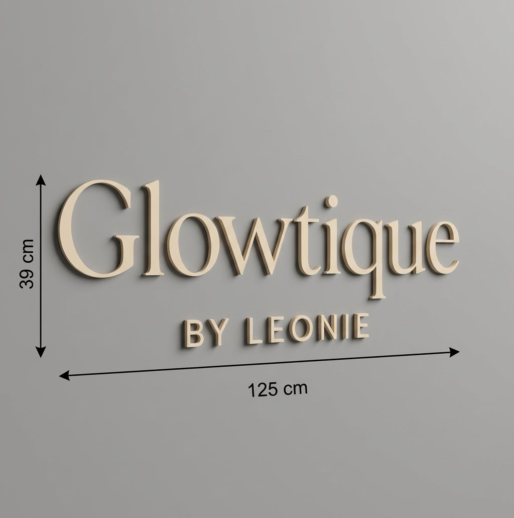 3D Logo Leonie Marie Glowtique by Leonie