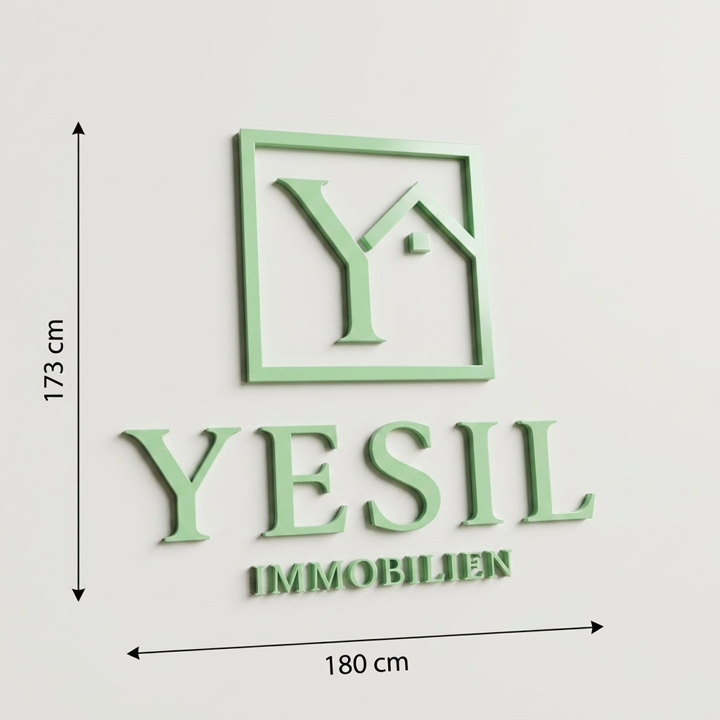 3D Logo Ismail Yesil immobilien & Handel UG