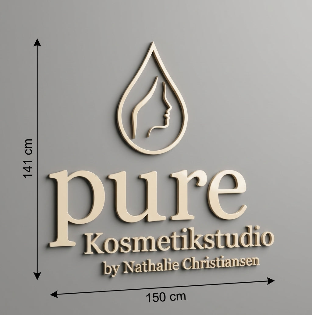 3D Logo Nathalie pureKosmetikstudio