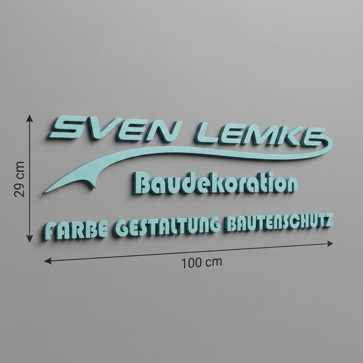 3D Logo Sven Baudekoration