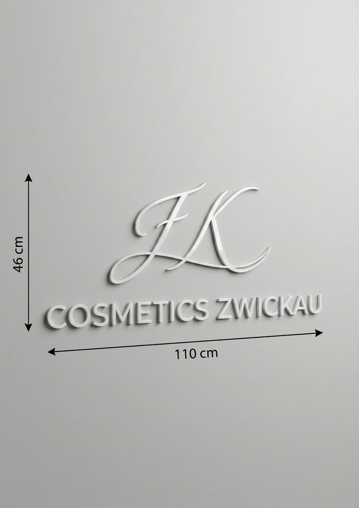 3D Logo Franziska FK Cosmetics Zwickau