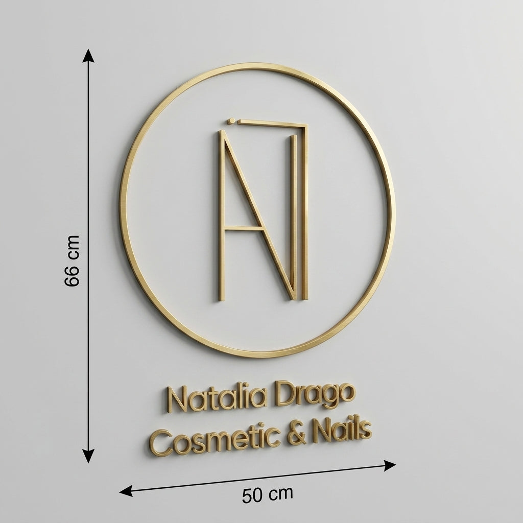 3D Logo Natalia ND Cosmetic & Nails