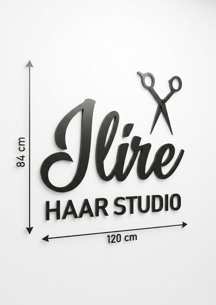 3D Logo Ilire Friseur