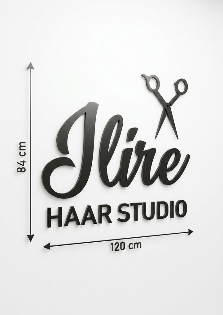 3D Logo Ilire Friseur