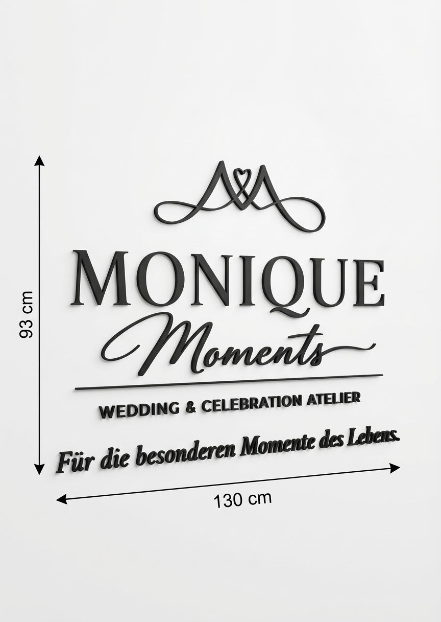 3D Logo Monique MONIQUE Moments Atelier