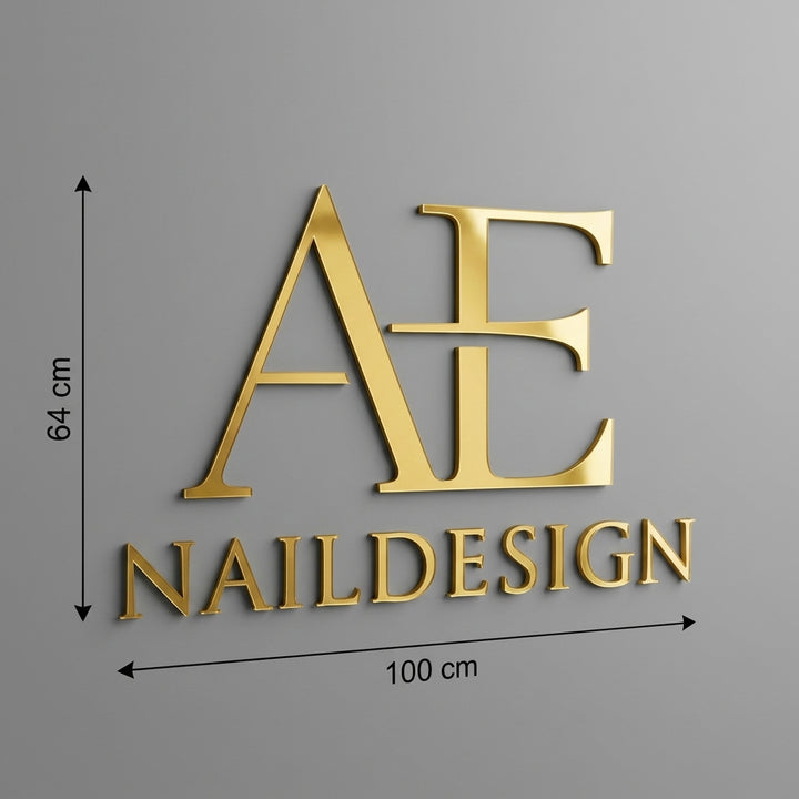 3D Logo Alla AE_NAILDESIGN