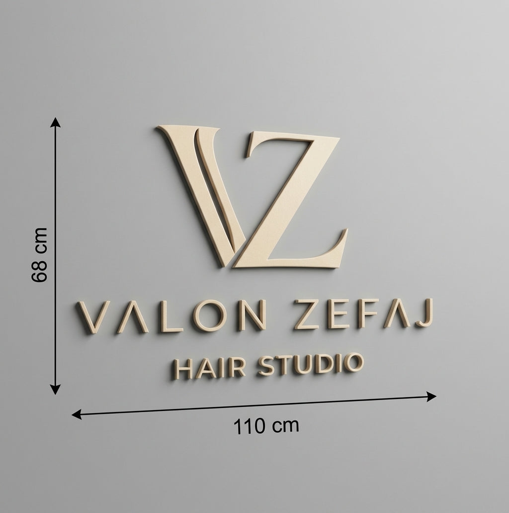 3D Logo Valon Valon Zefaj Hair Studio