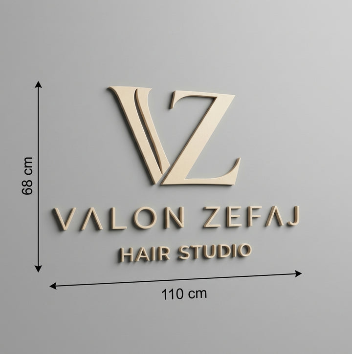 3D Logo Valon Valon Zefaj Hair Studio