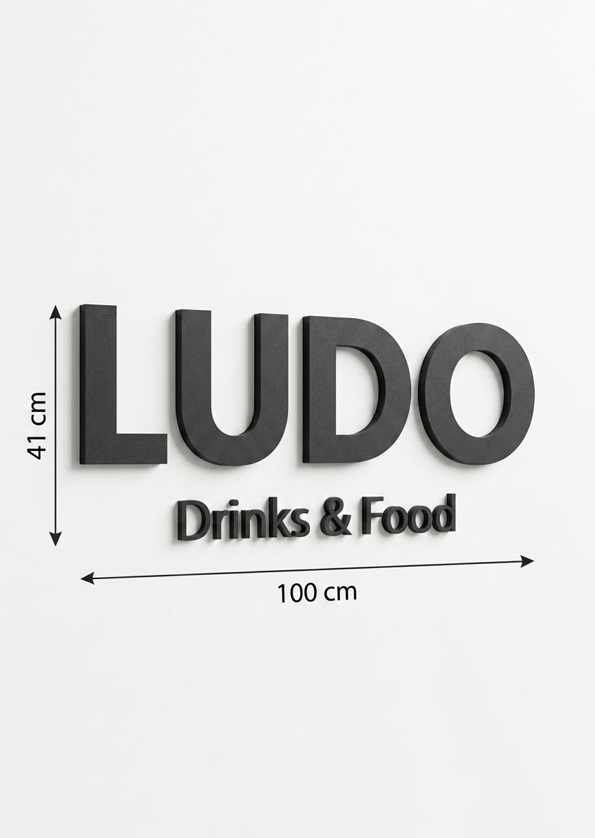 3D Logo Matea LUDO Drinks&Food