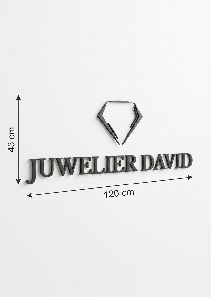 3D Logo David Juwelier David
