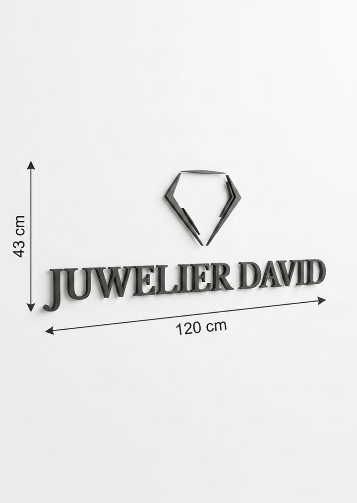 3D Logo David Juwelier David