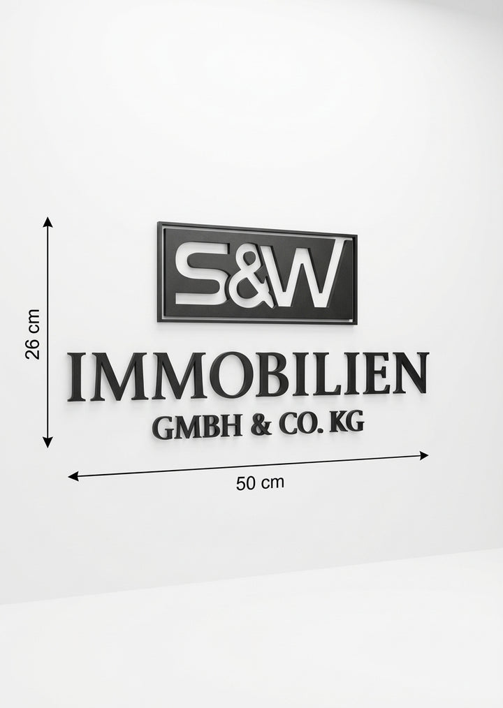 3D Logo Stefan S&W Immobilien GmbH &Co.KG