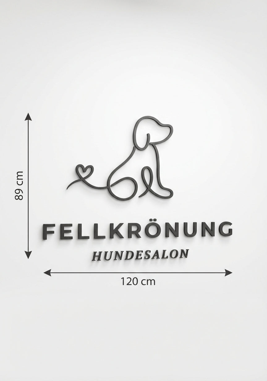3D Logo Laura - Fellkrönung Hundesalon