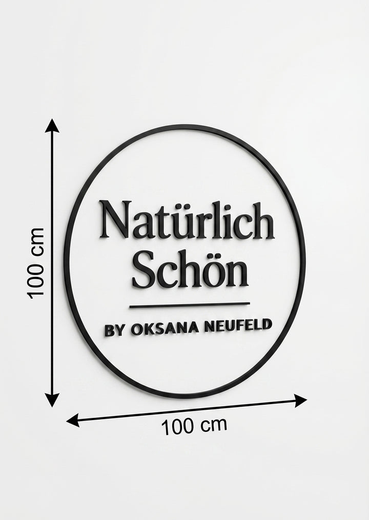 3D Logo Oksana Natürlich Schön by Oksana Neufeld