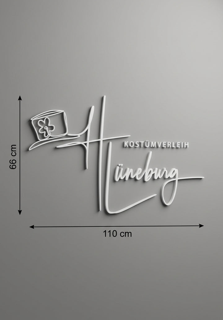 3D Logo Heidrun Kostümverleih Lüneburg