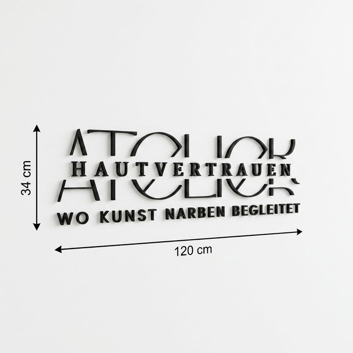 3D Logo Michaela Atelier Hautvertrauen