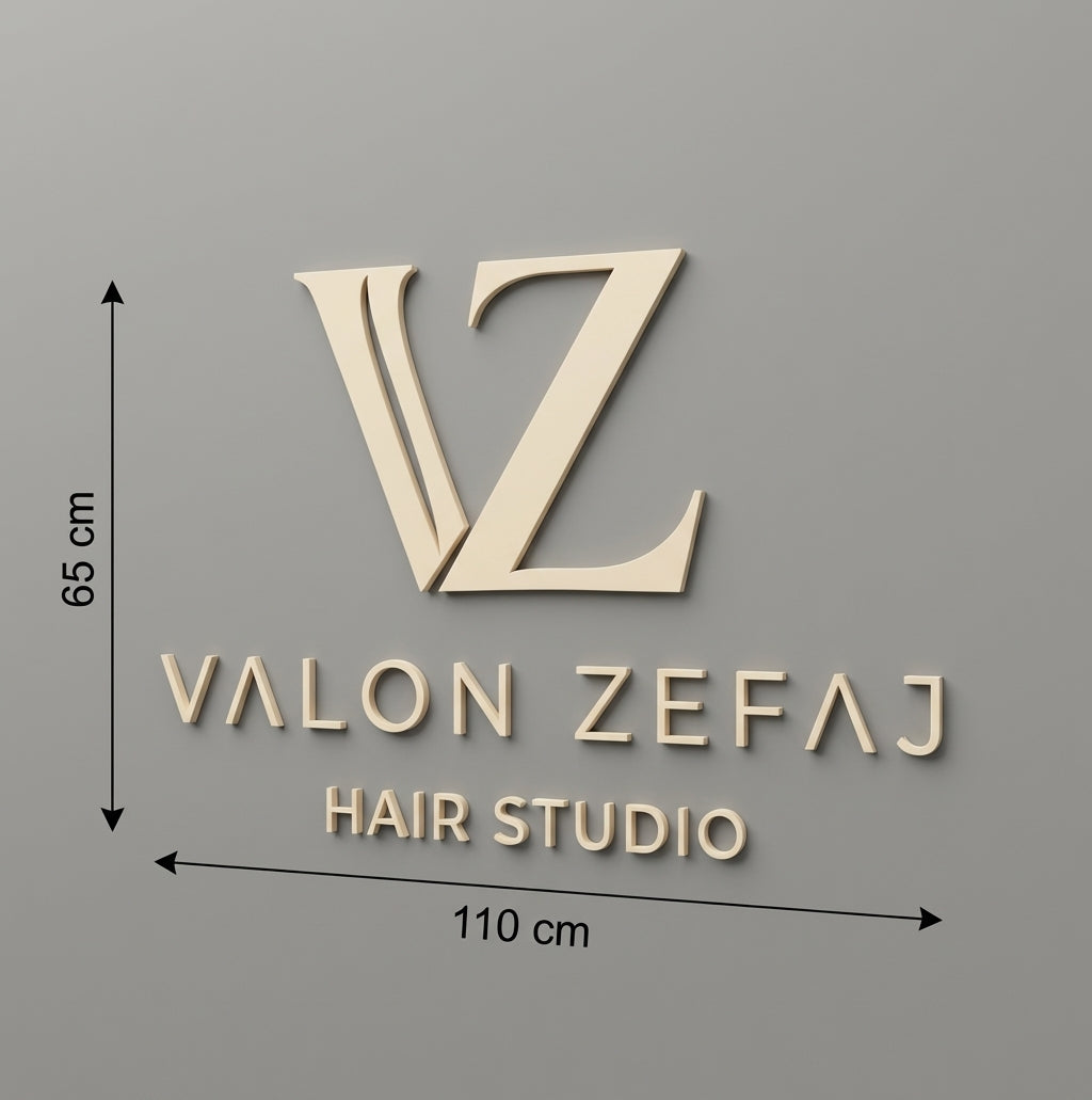 3D Logo Valon Valon Zefaj Hair Studio