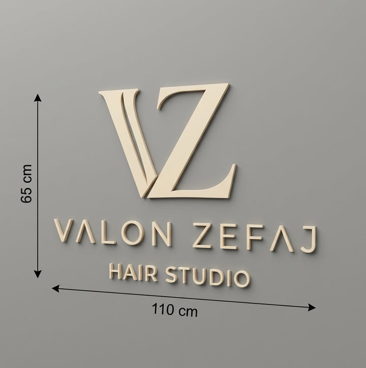 3D Logo Valon Valon Zefaj Hair Studio