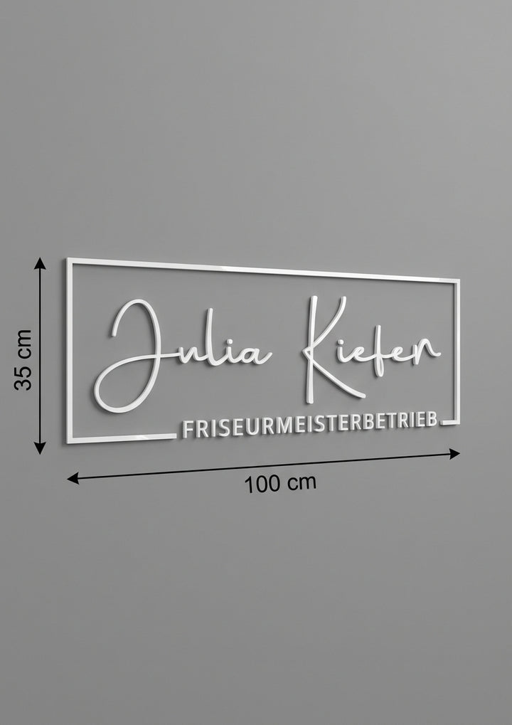 3D Logo Julia Friseurmeisterbetrieb Julia Kiefer