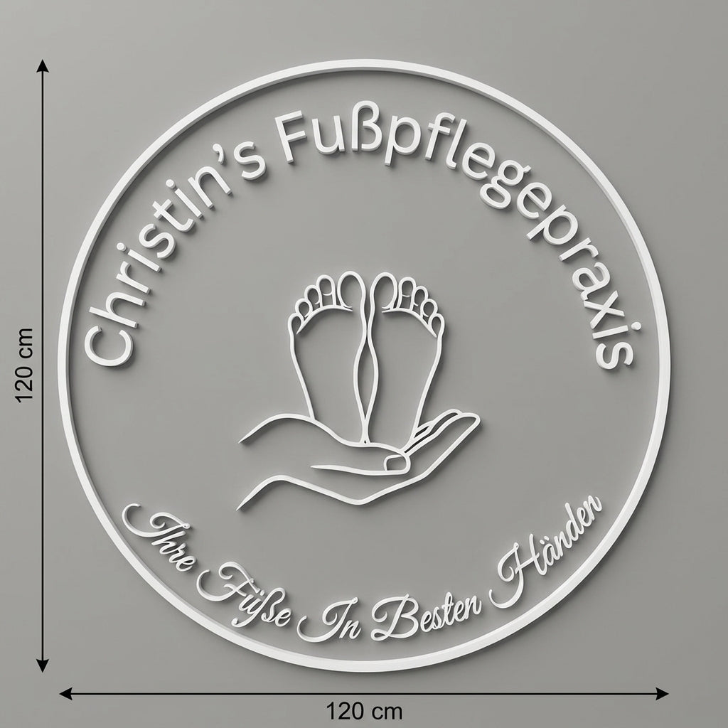 3D Logo Christin Christin‘s Fußpflegepraxis