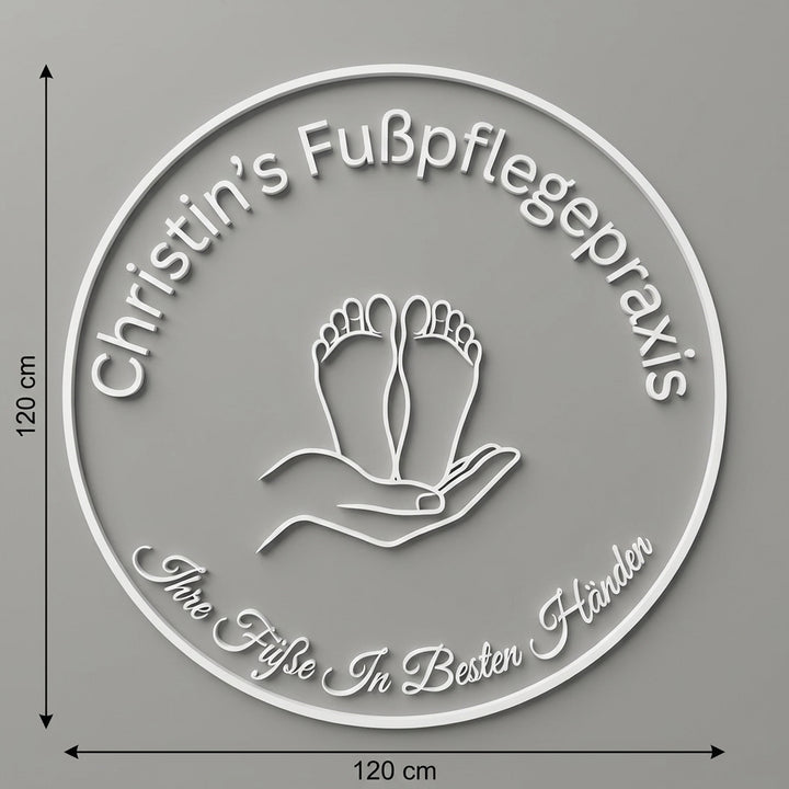 3D Logo Christin Christin‘s Fußpflegepraxis