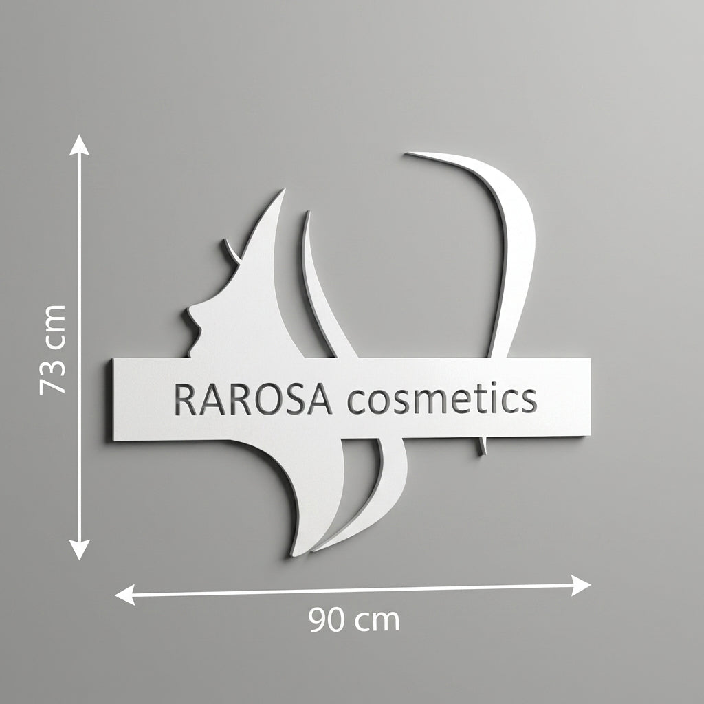 3D Logo Sabrina rarosa cosmetics