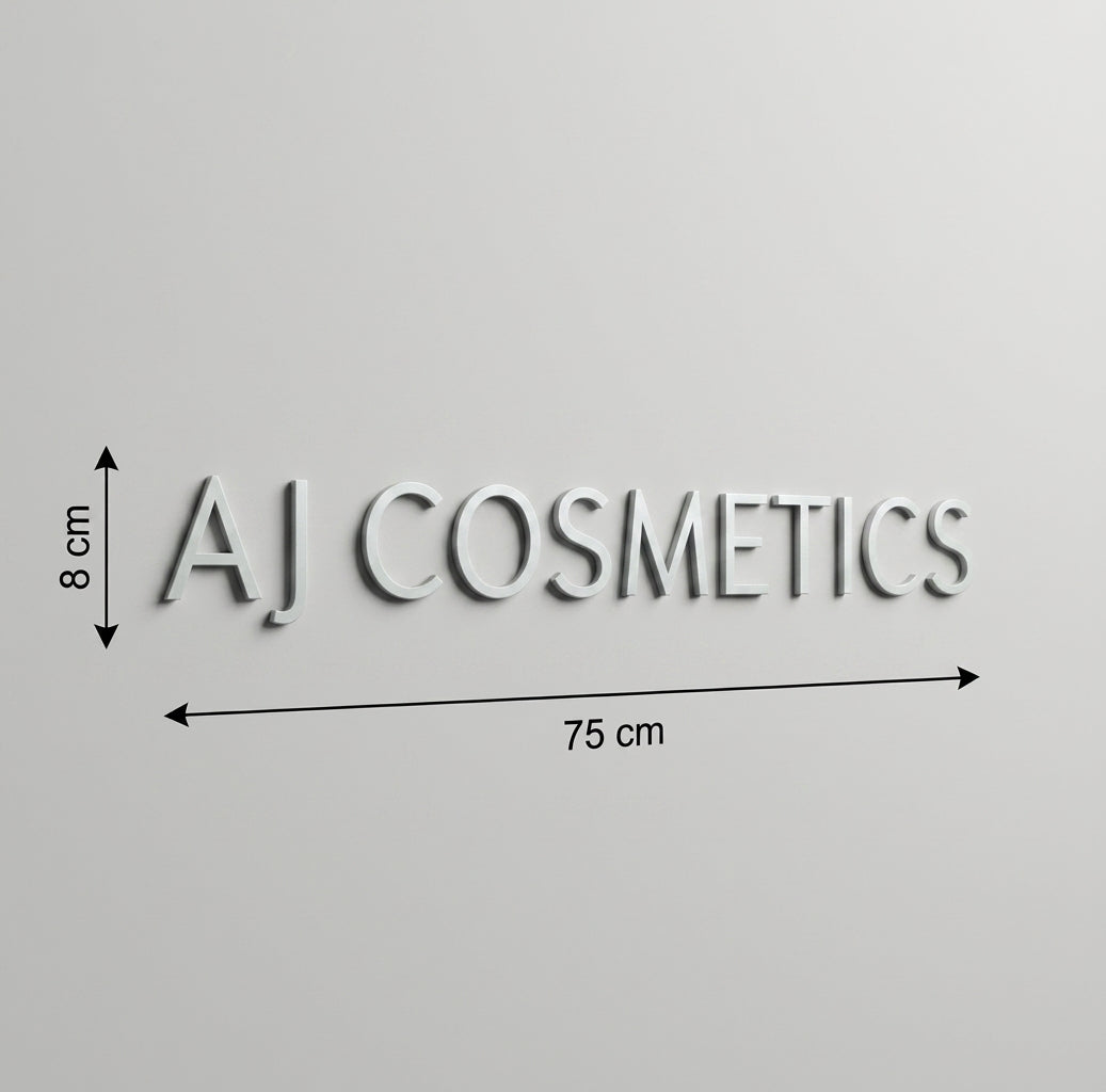 3D Logo Janin AJ COSMETICS