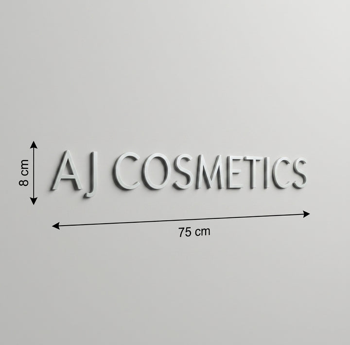 3D Logo Janin AJ COSMETICS