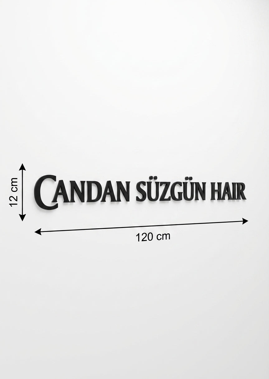 3D Logo Candan Candan Süzgün Hair