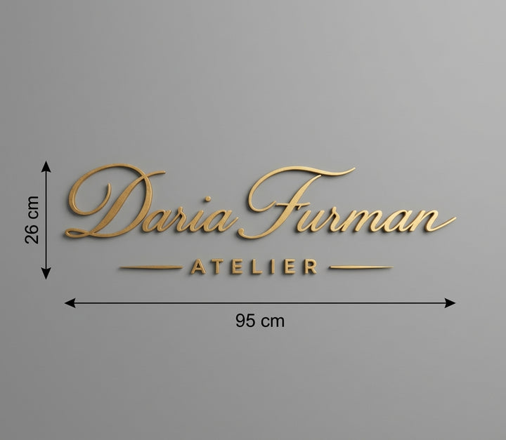 3D Logo Daria Daria Furman PMU Atelier