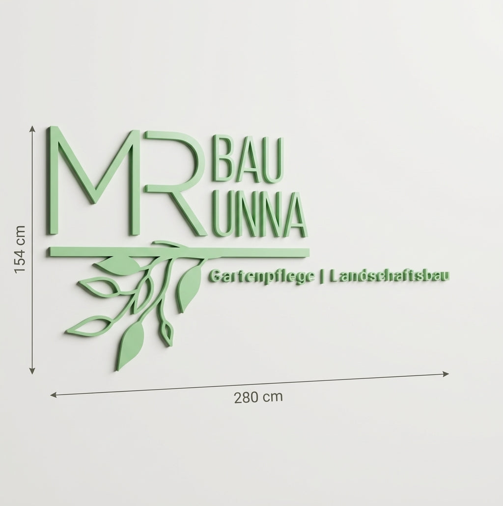 3D Logo Roman MRomaBau-Unna