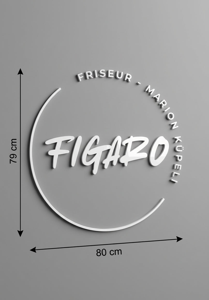 3D Logo Marion Friseur Figaro