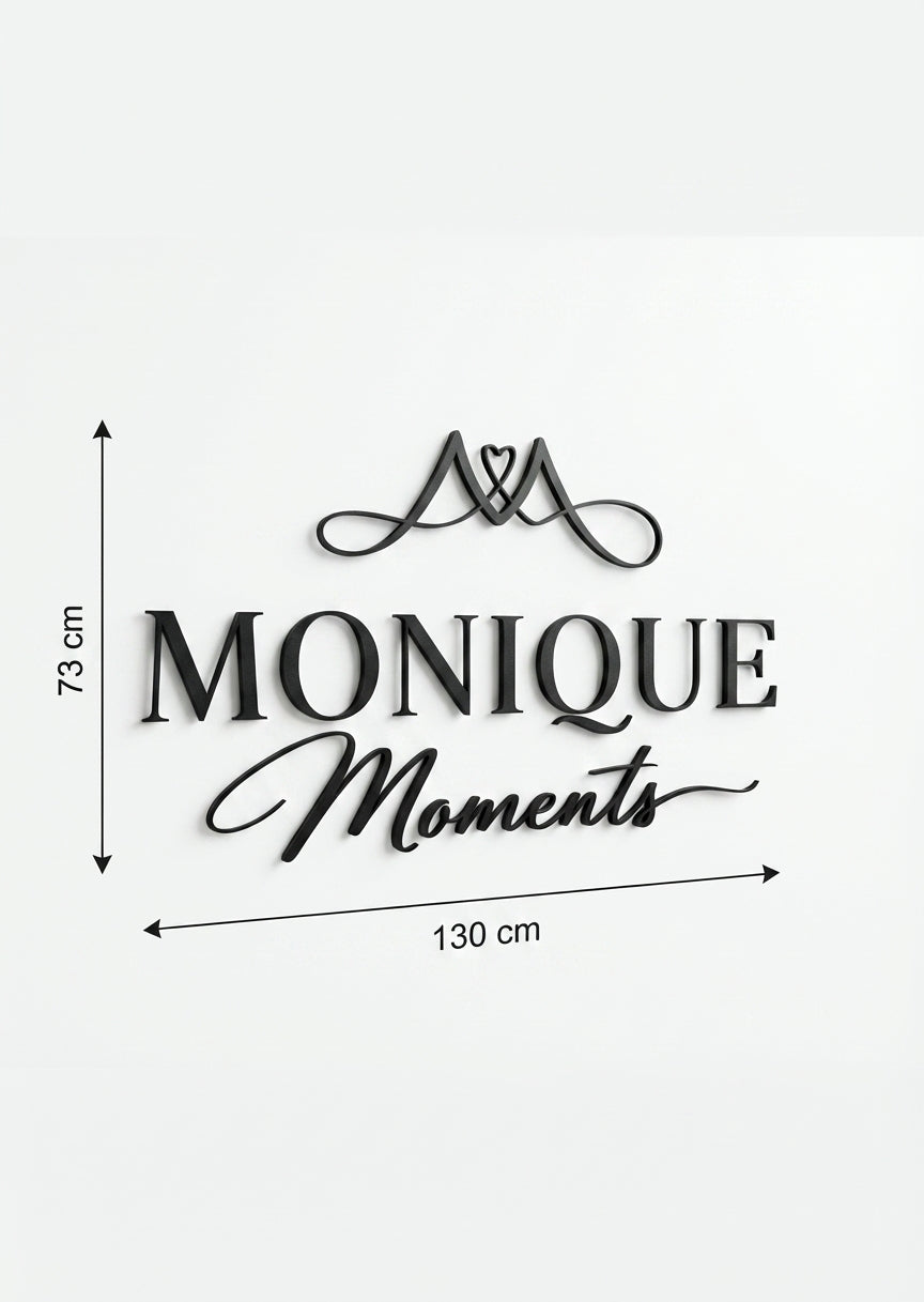 3D Logo Monique MONIQUE Moments Atelier