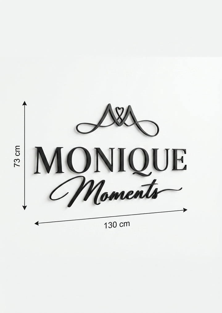 3D Logo Monique MONIQUE Moments Atelier