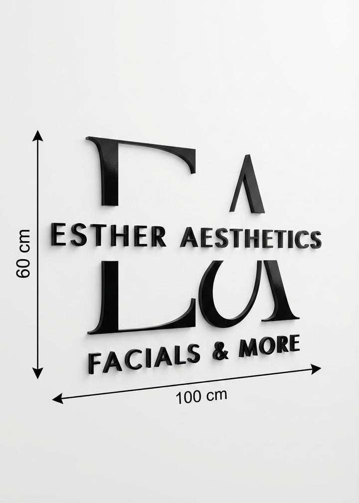 3D Logo Esther EA EstherAesthetics