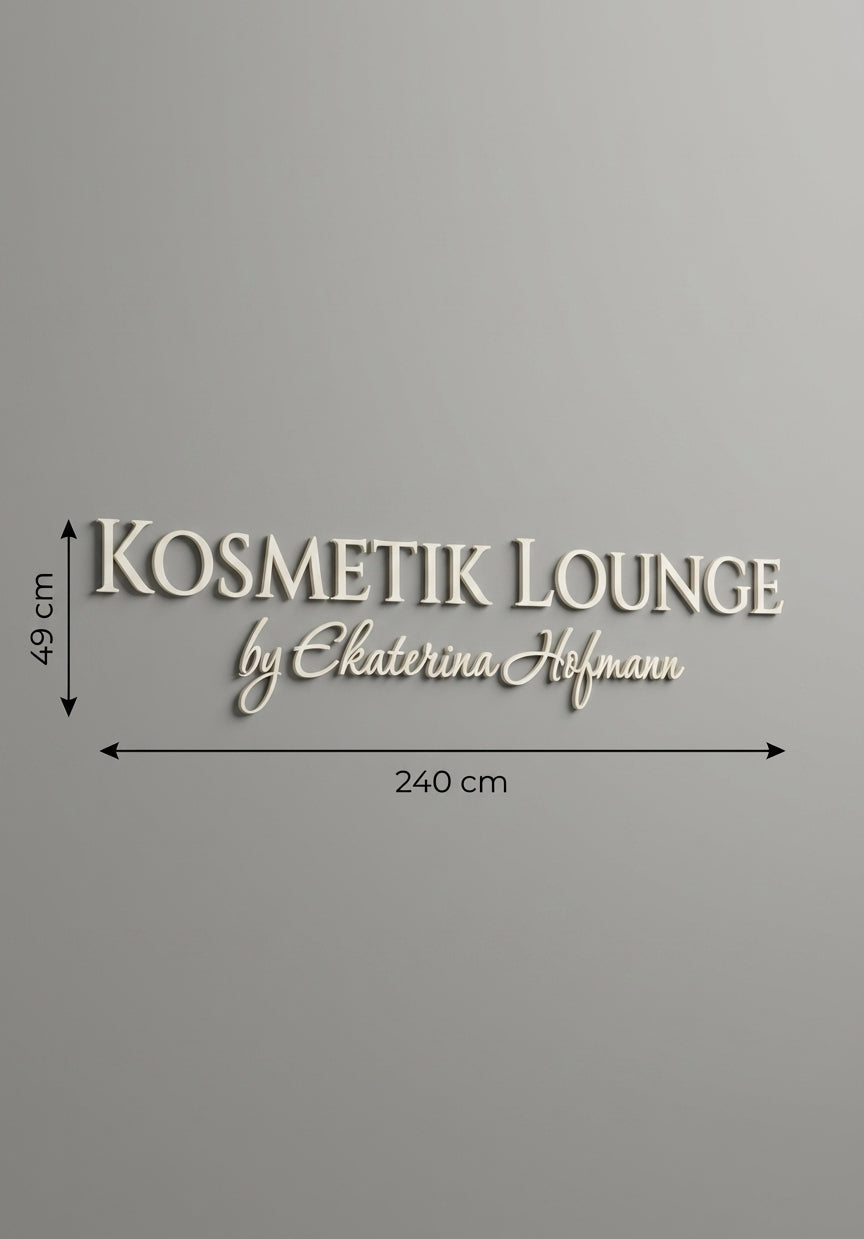 3D Logo Ekaterina Kosmetik Lounge