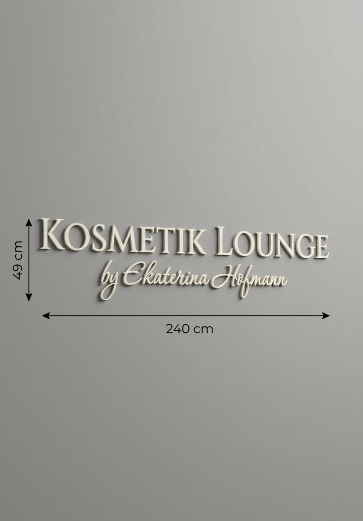 3D Logo Ekaterina Kosmetik Lounge
