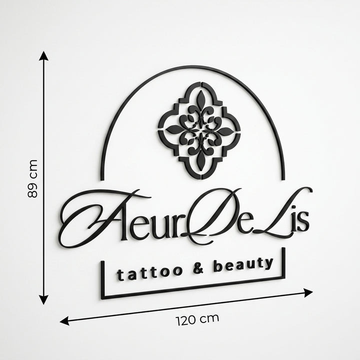 3D Logo Tamara Fleur De Lis Tattoo Beauty
